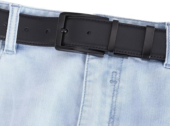 1 3/8&Prime; (35mm) Reversible Belt Buckle Belt Buckle Square Buckles Black
