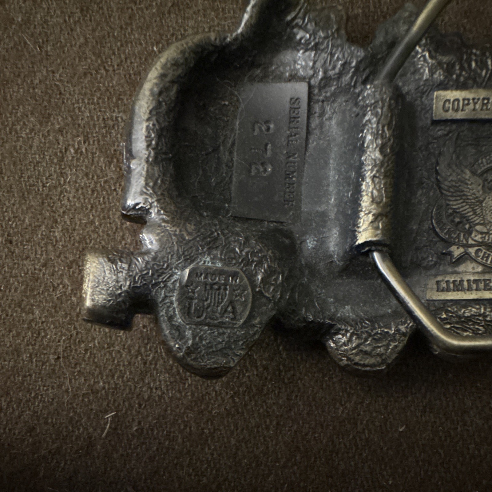 The Great American Buckle Co. Locomotive Train Limited Edition Belt Buckle 427