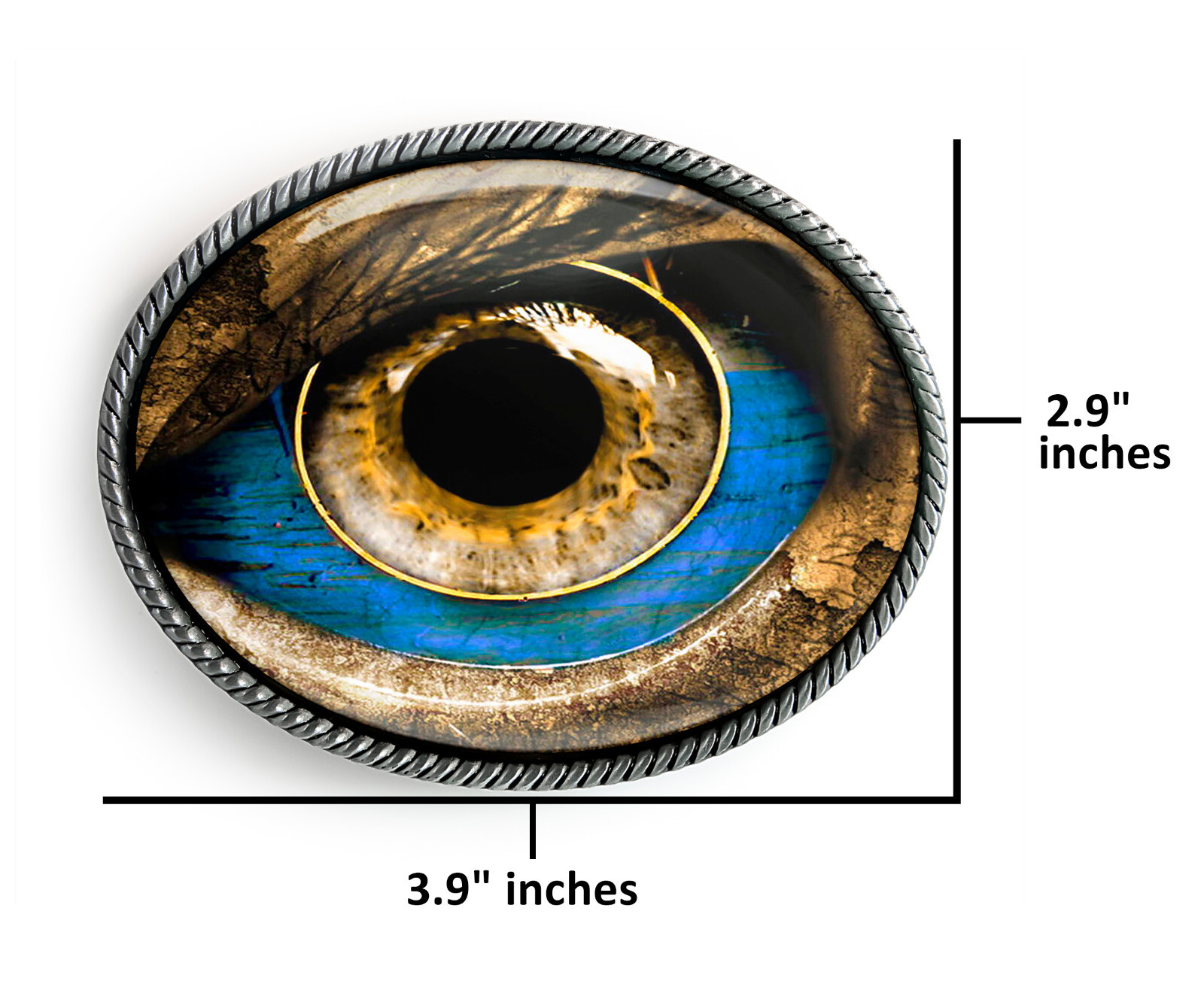 Alien Monster Eye Unisex Handmade Artisan Belt Buckle
