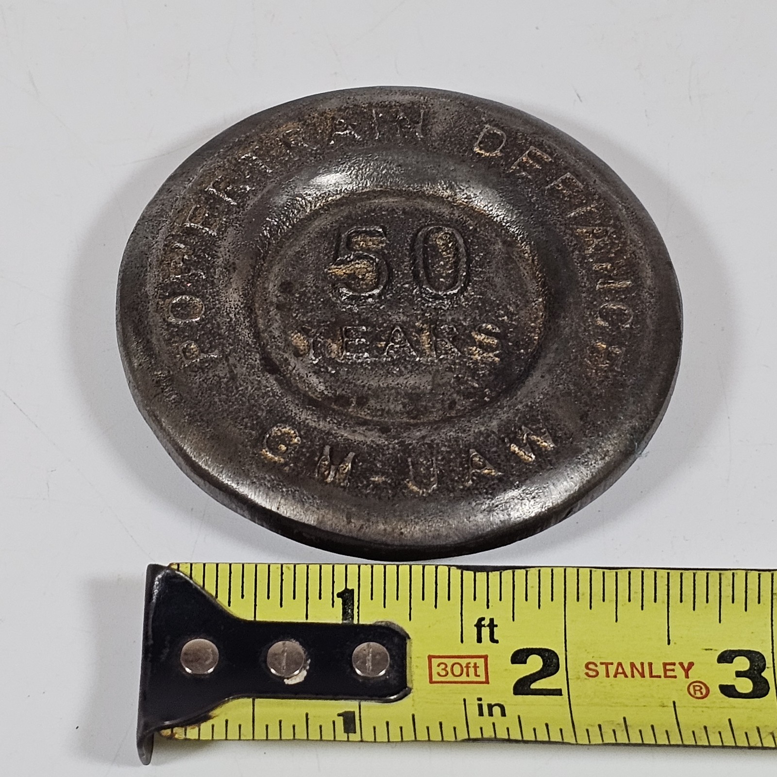 Vintage GM-UAW Powertrain Defiance 50 Years 1948-1998 Belt Buckle Men&rsquo;s Metal