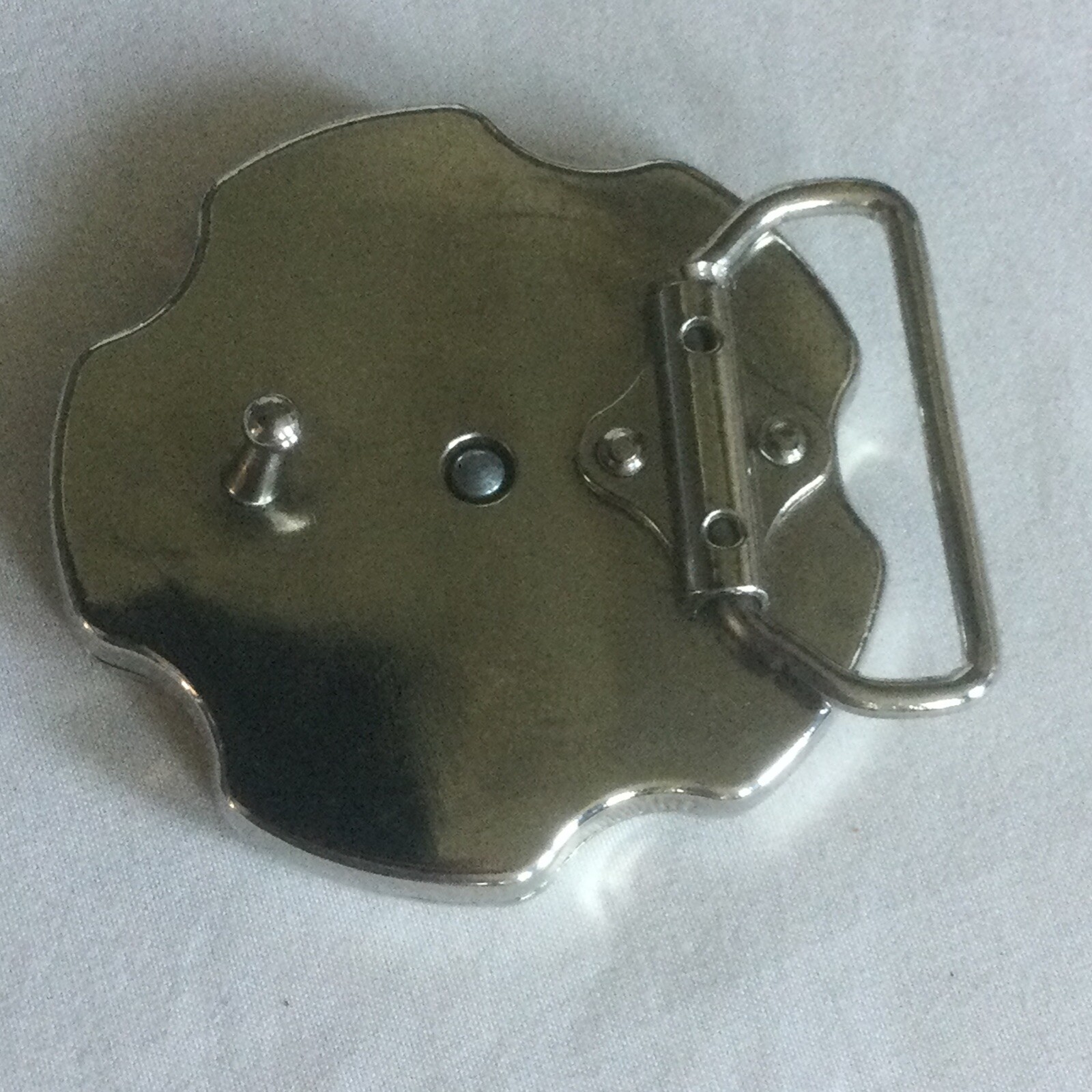3RDRAIL Chrome Revolver Gun Barrel Novelty Belt Buckle 44 MAC Five Shot Bullet