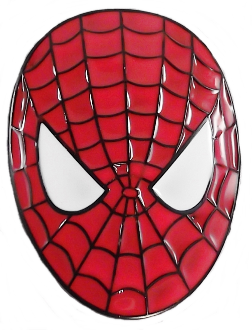 Marvel Comics SPIDER-MAN Face Enamel Finish Metal BELT BUCKLE