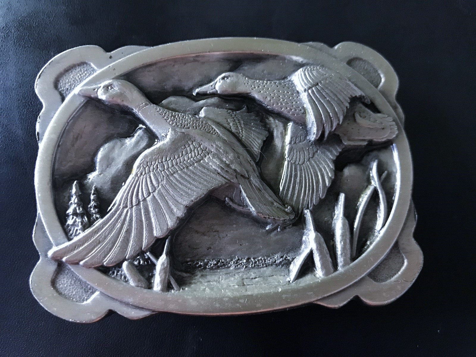 1983 Vintage Wild Ducks Mallards Siskiyou Belt Buckle