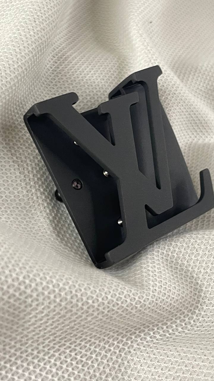 Louis Vuitton LV Belt Buckle Matte Black Initiales Replacement Buckle