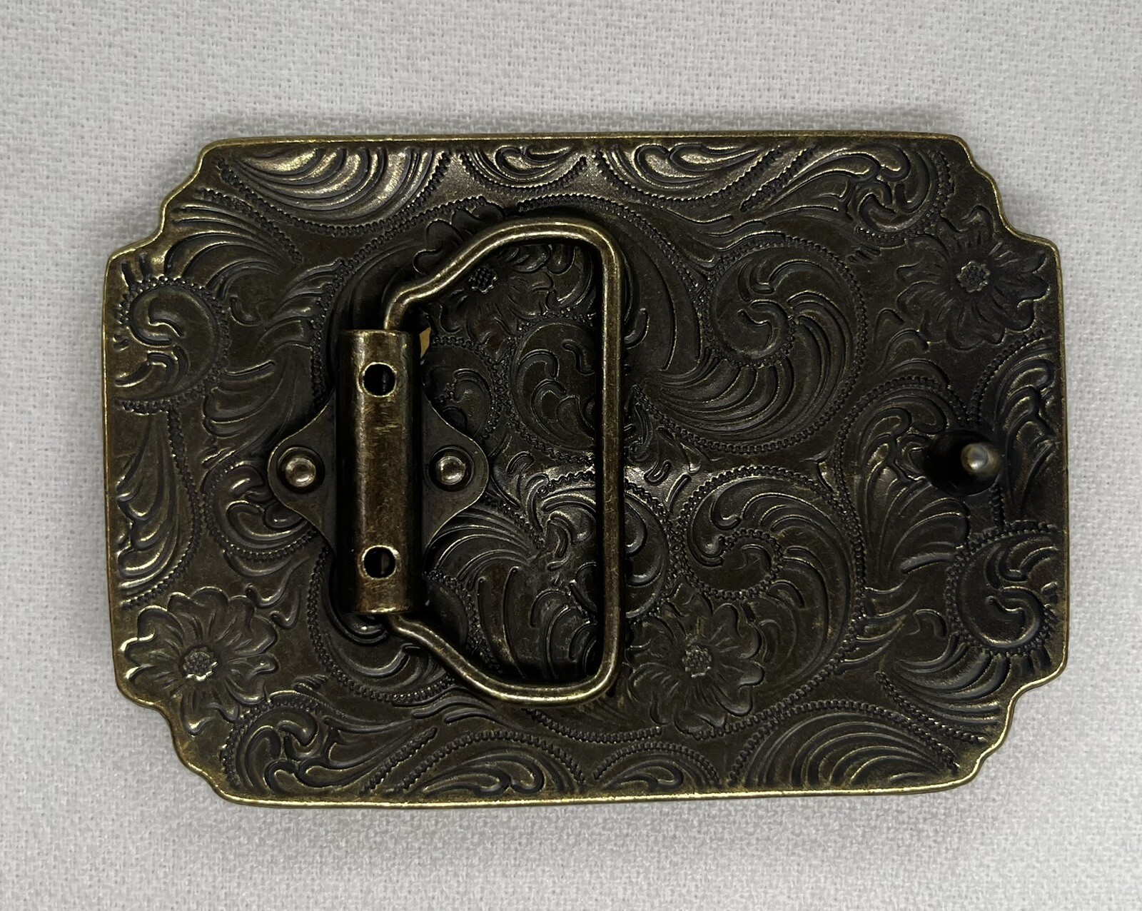 Cowboy Texas Long Horn Brown Metal Belt Buckle