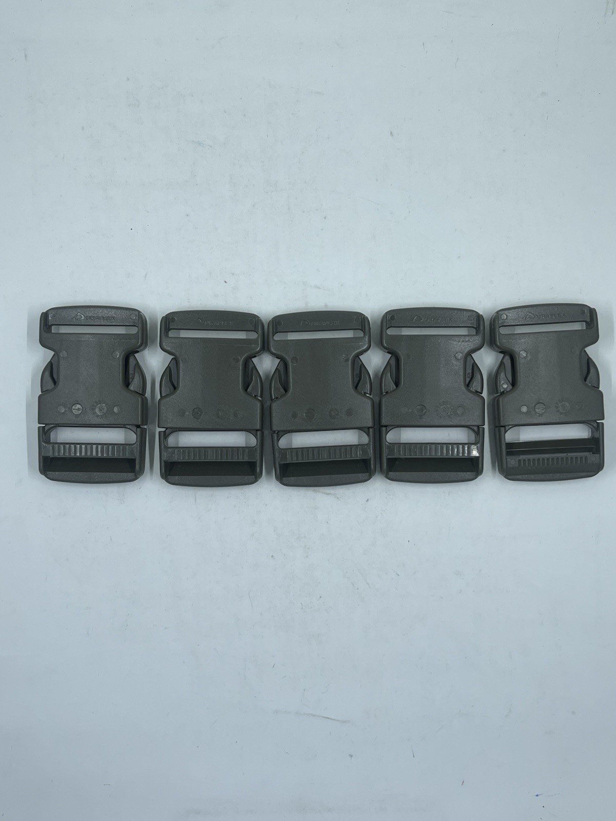 Lot of 5 Duraflex 2” Olive Green Buckles Heavy Duty Strap Clips Tactical