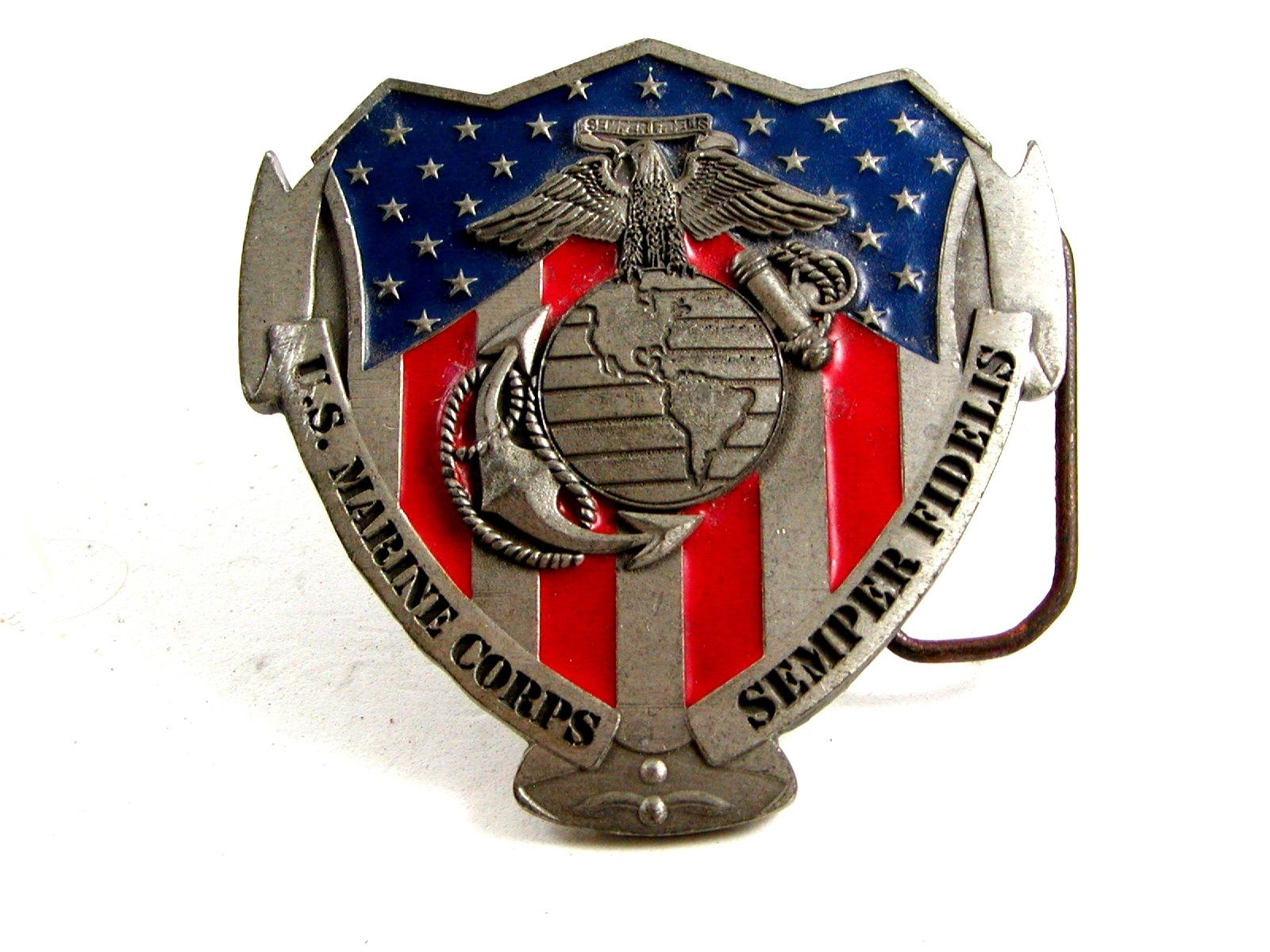 US Marine Corps Semper Fidelis Belt Buckle by Great American Products