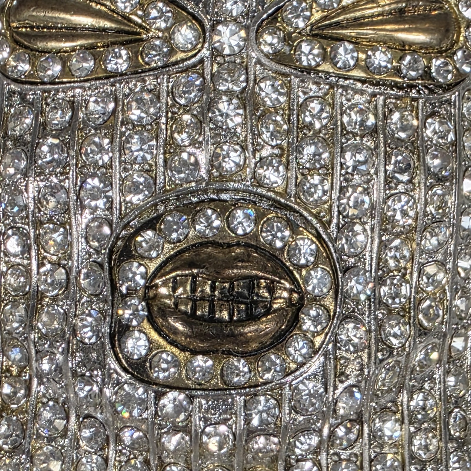 Goon Hip Hop Style Rhinestones Metal Fashion Gold Men&rsquo;s Belt Buckle