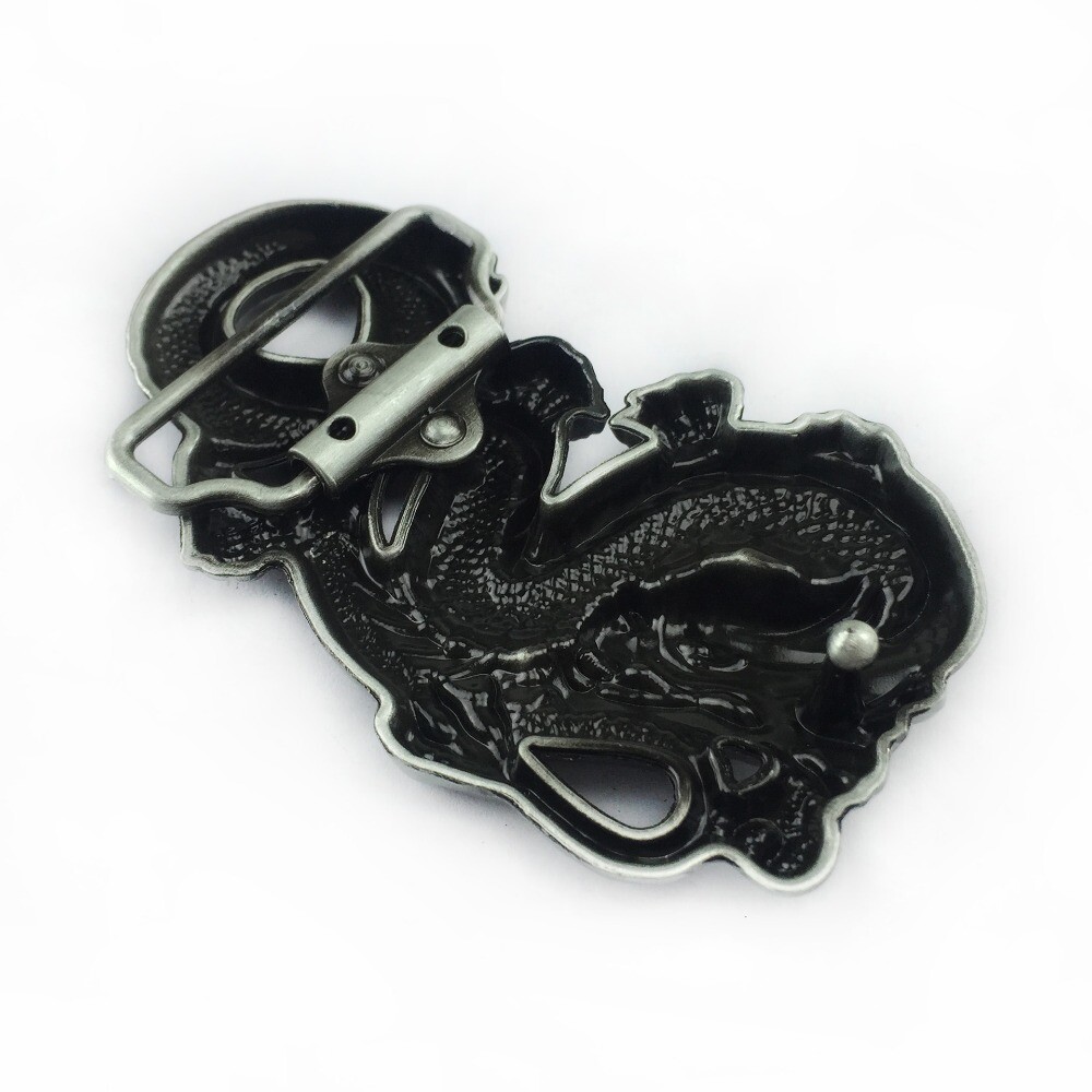 Chinese Dragon Western Cowboy Belt Buckle for Men & Women Fit 1.5in Belts