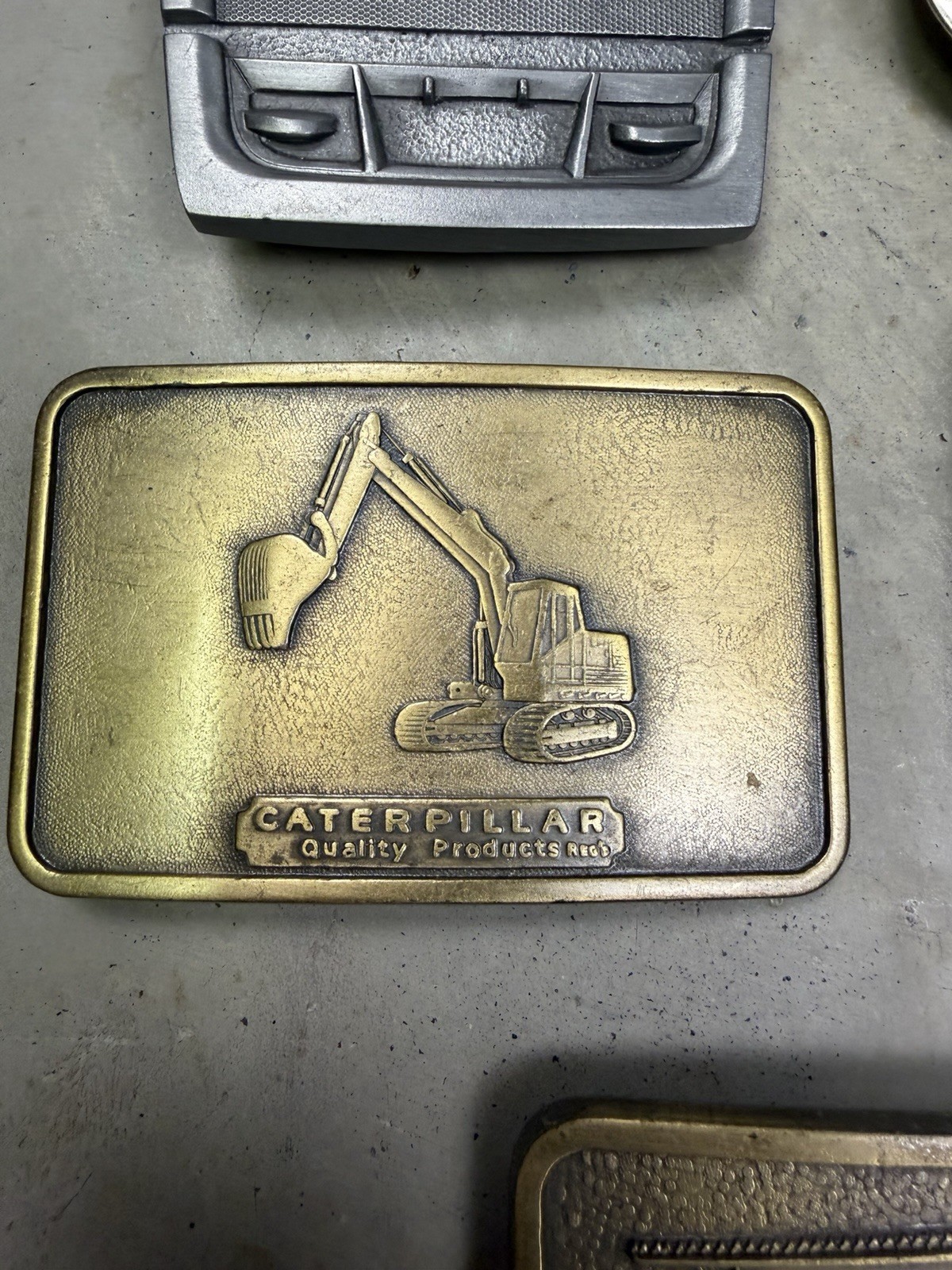 Vintage Caterpillar (CAT) Cowboy Belt Buckle Lot 5