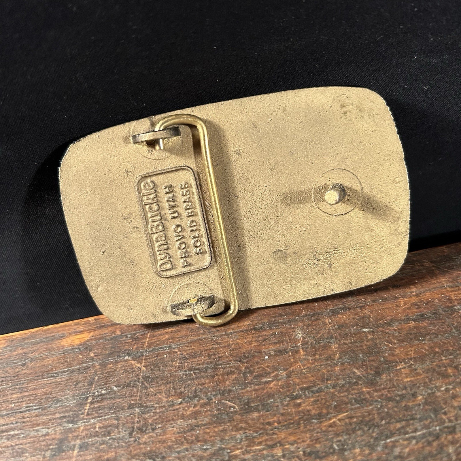 Vintage Belt Buckle U.S. Fuel Petroliana Oil Dyna Buckle Provo Utah Solid Brass