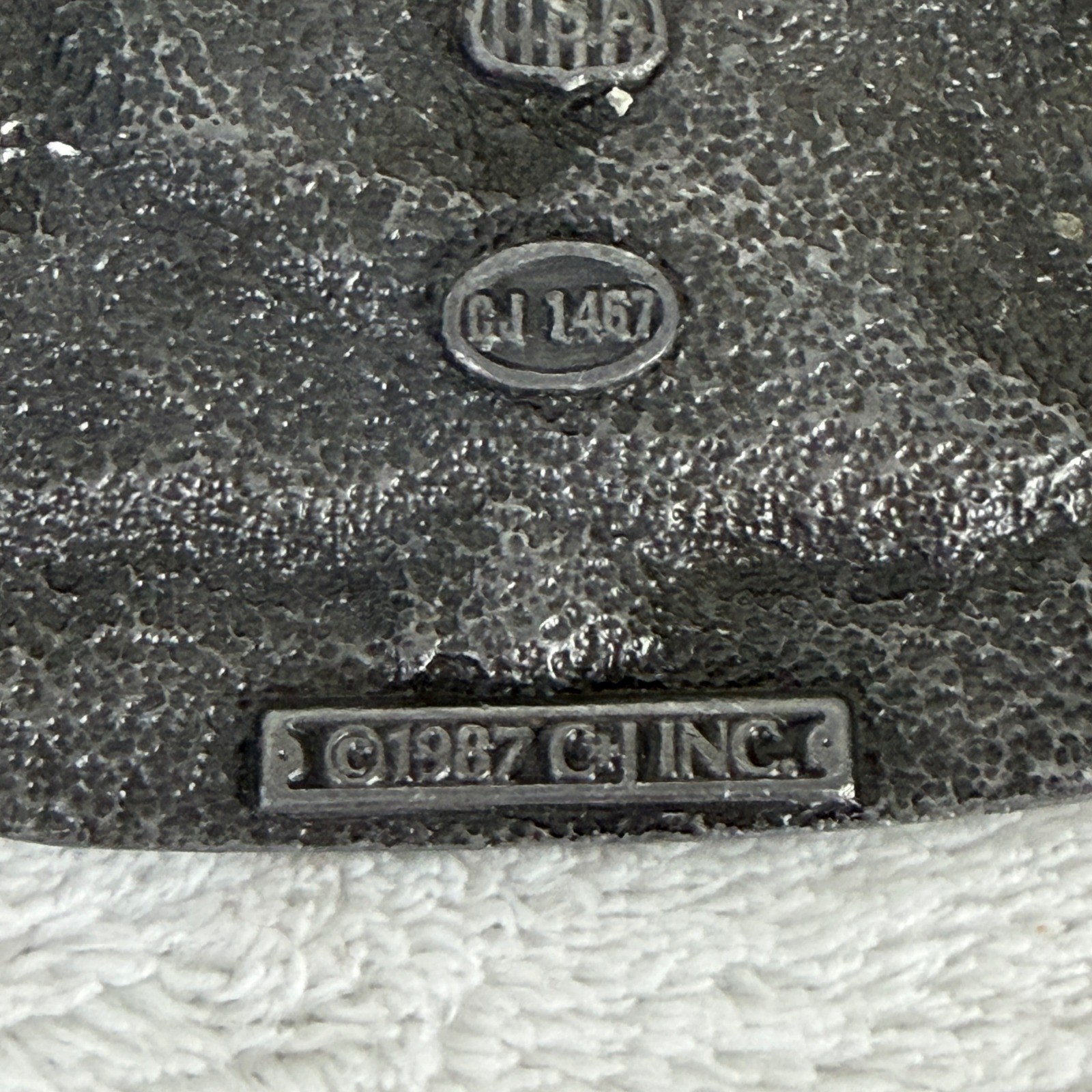 Vintage 1987 C&J Inc Durango Silverton Narrow Gauge Railroad Pewter Belt Buckle