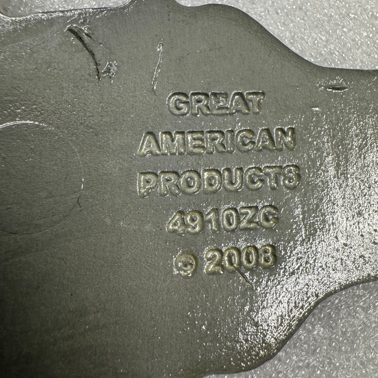 Great American Products 2008 Guitar Headstock Belt Buckle Black