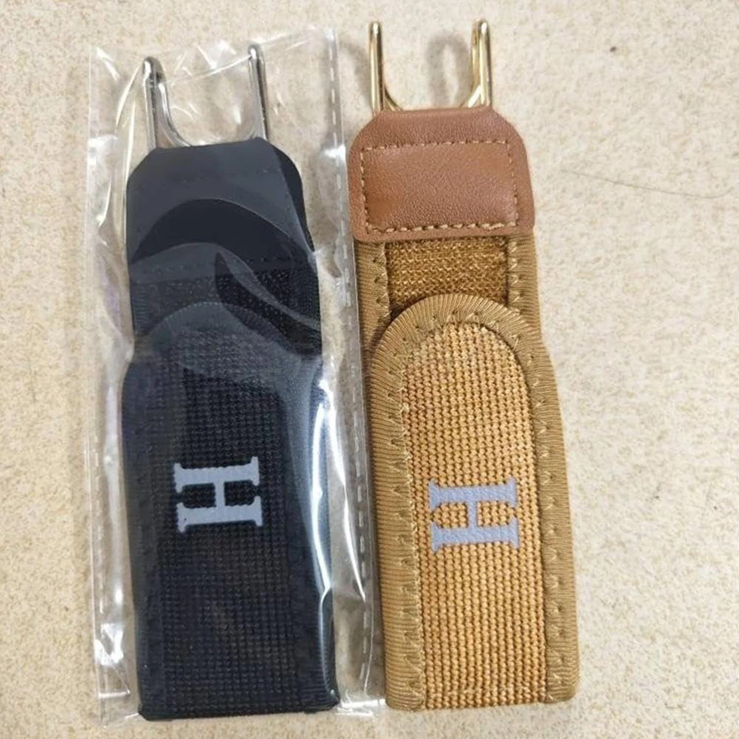 2PCS Elastic Invisible Belt No Buckle Metal Hook Waist Belt for Jeans