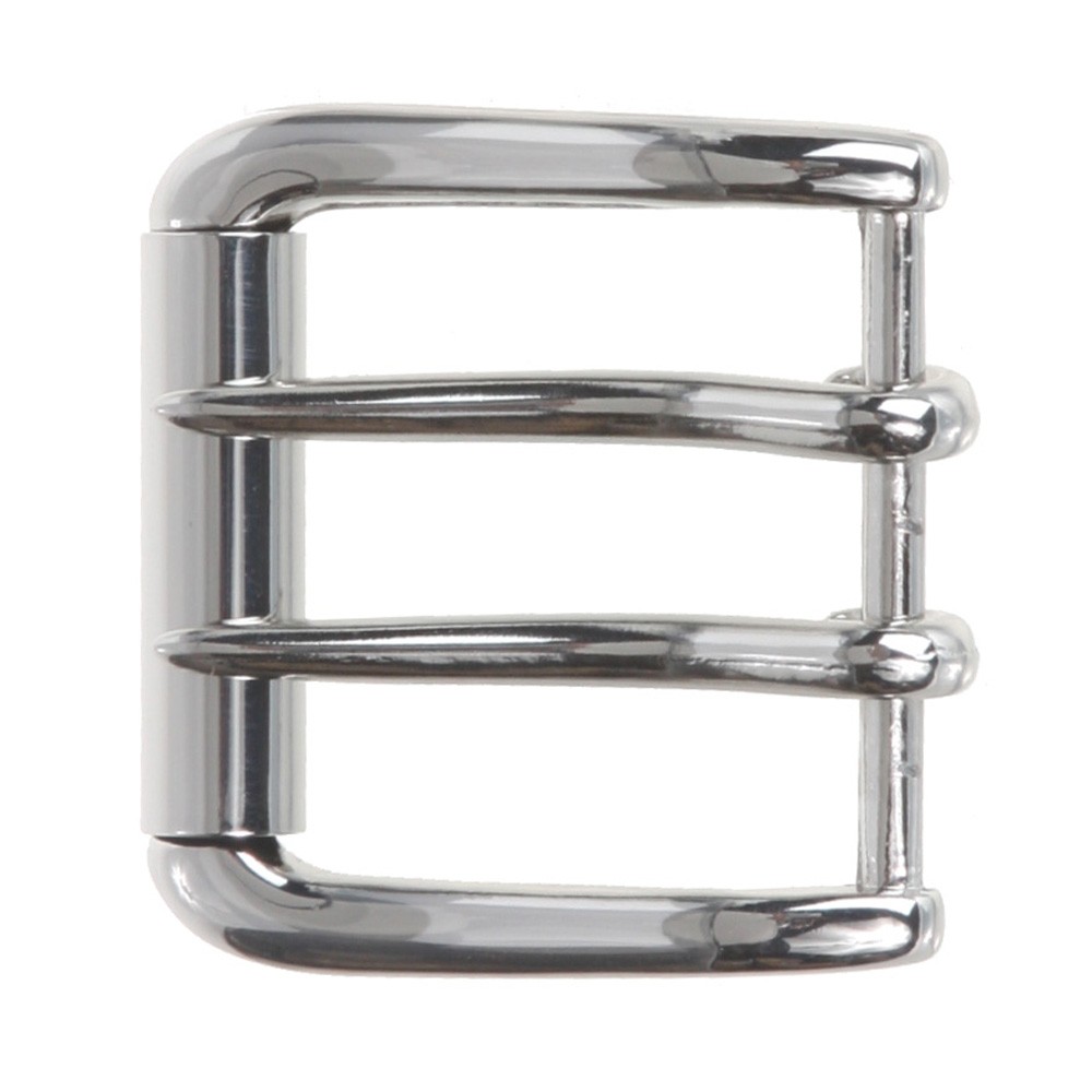 1 5/8&Prime; (40 mm) Nickel Free Double Prong Square Roller Belt Buckle