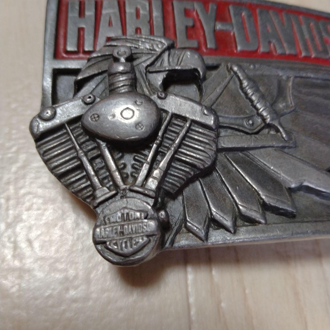 Harley-Davidson Belt Buckle, Vntage Engine Frame Wing Motifs G-88 Harmony 1989
