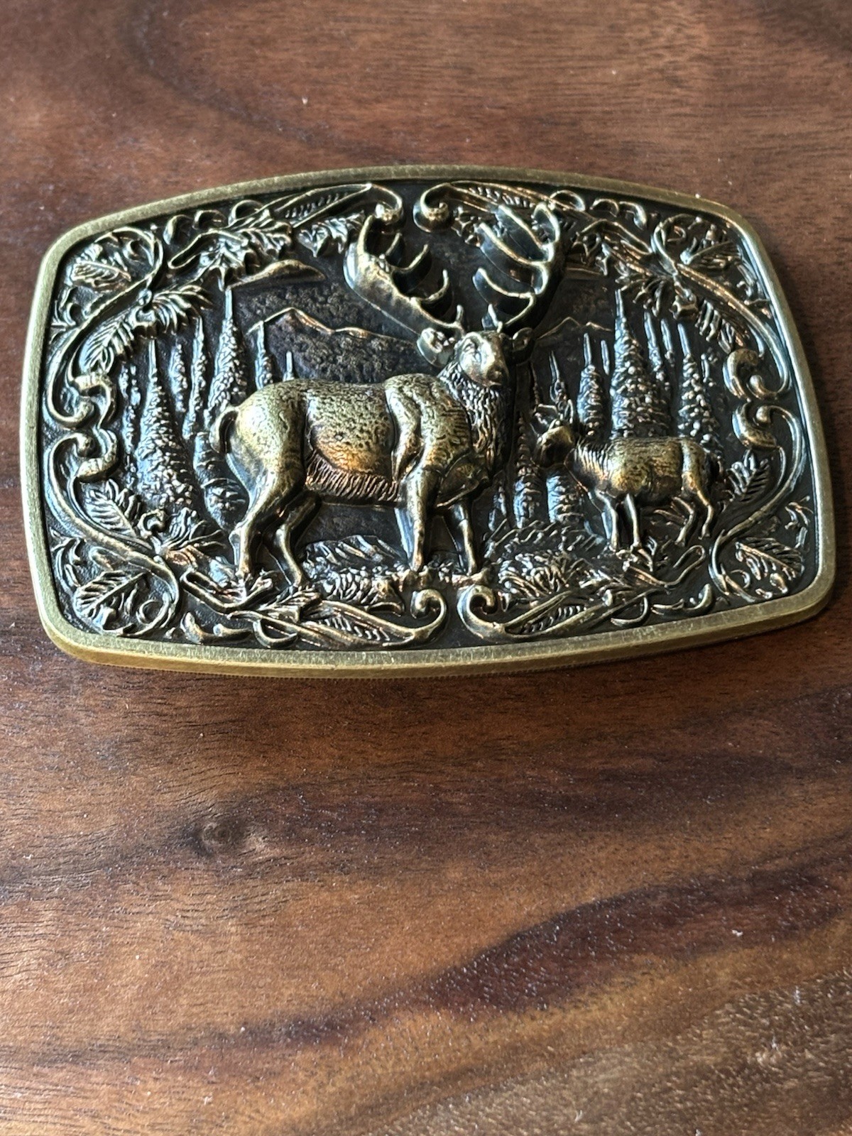 Metal Cowboys Belt Buckle Deer Nature Hunter Western Fashion