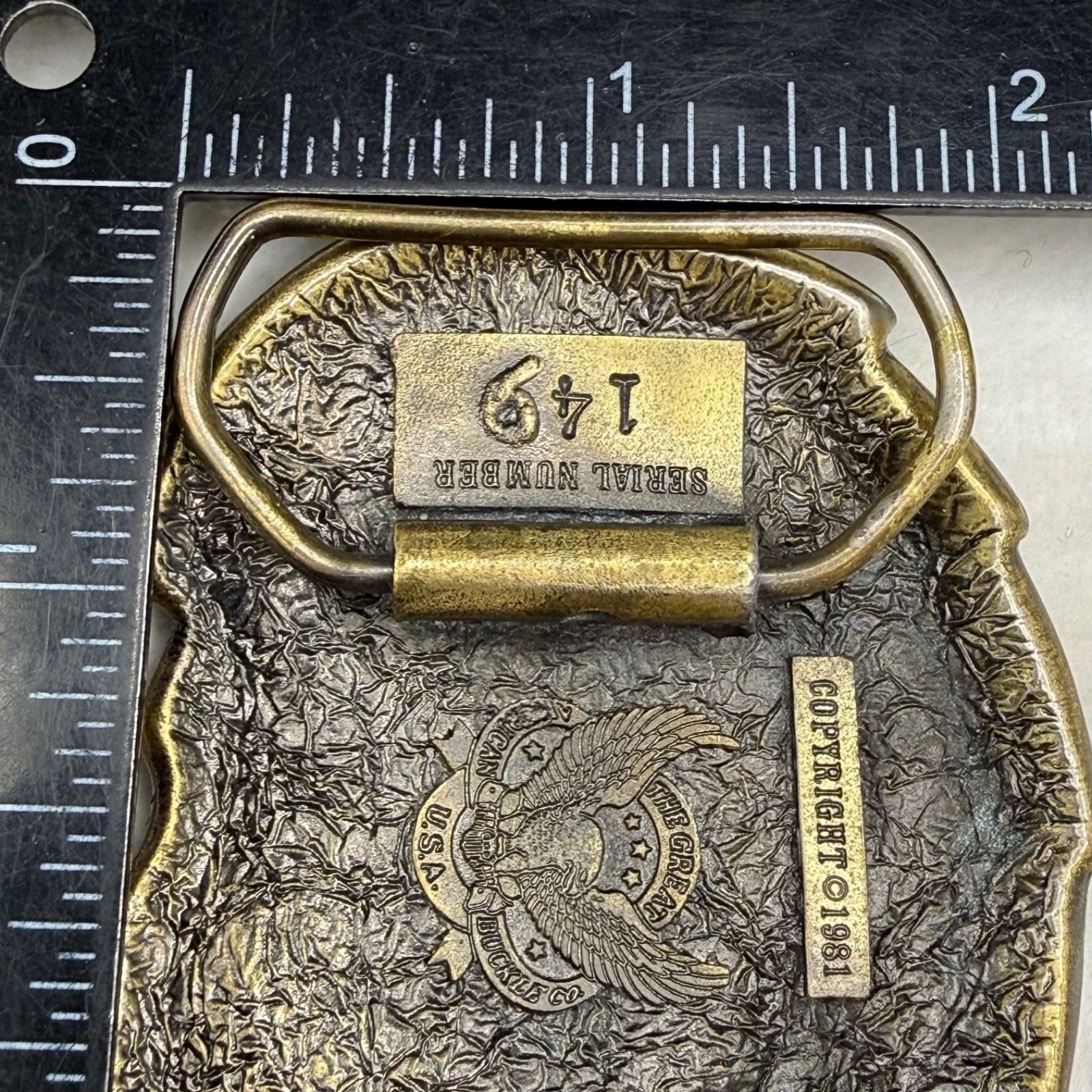 Vintage Hawaii Belt Buckle Palm Tree Travel Vacation Beach