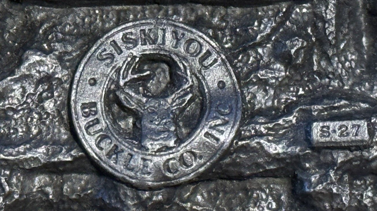 1983 AMERICA&rsquo;S FIREFIGHTERS BELT BUCKLE -EVER READY EVER WILLING Colorful Enamel