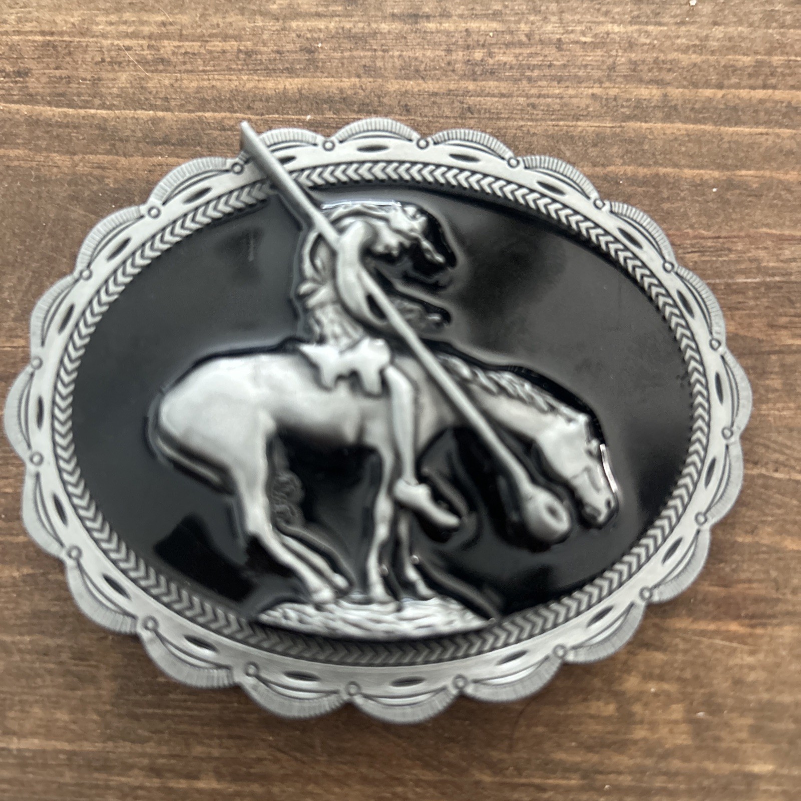 Indian Horse Belt Buckle Sioux Apache Comanche Lakota Collector Native American