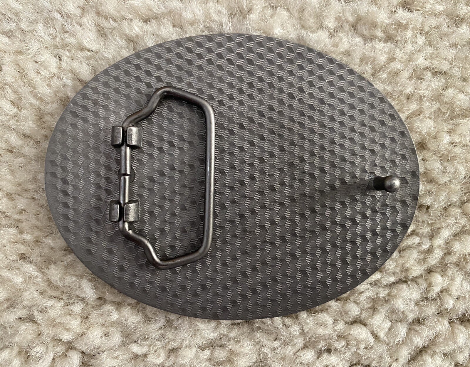 Vintage Bob Marley Metal Oval Belt Buckle