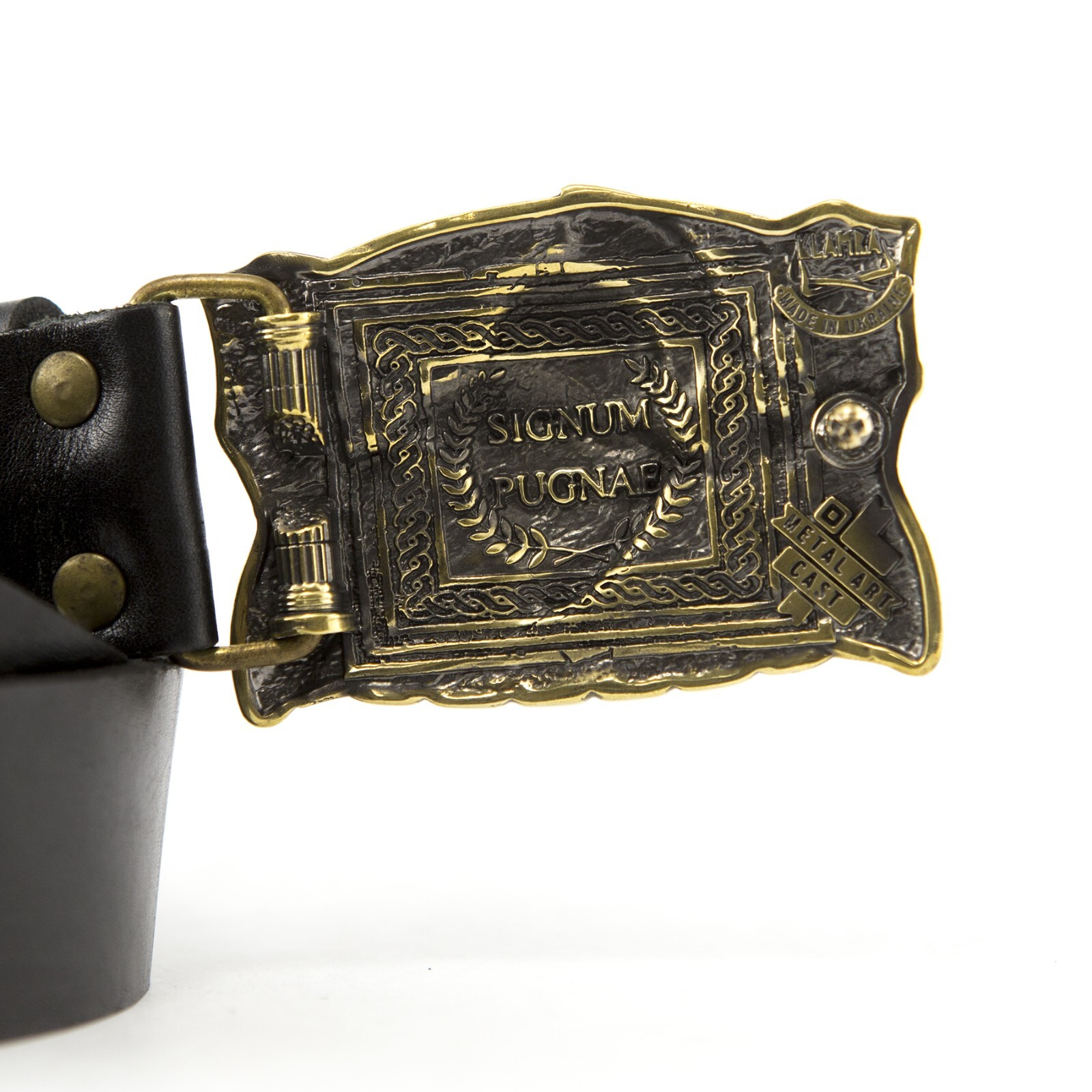 Belt buckle « Gladiator »; swordsman belt buckle; ancient warrior buckle;