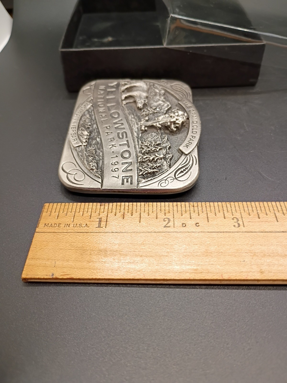 Yellowstone National Park 125th Anniversary Ltd. Edition Hamilton Stores Pewter