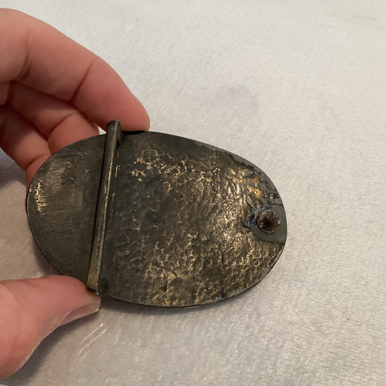 Civil War US Union Belt Buckle Brass Replica? Vintage Oval