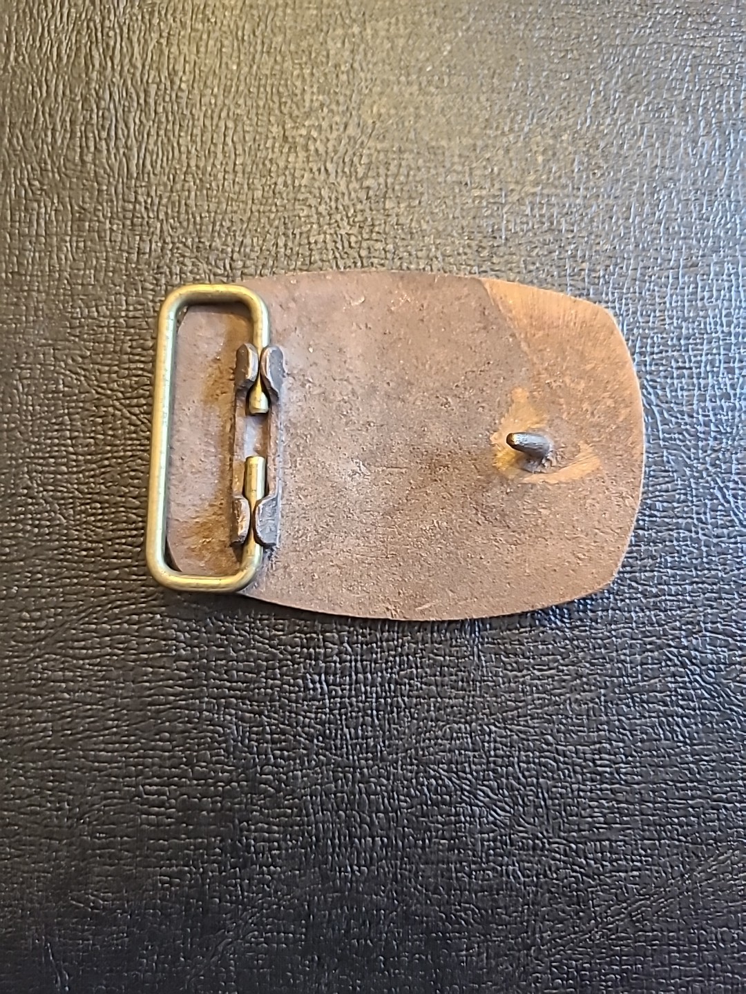 Vtg Coop LP-Gas Metal Belt Buckle Brown/Rust Color 3&Prime;x 2 1/4&Prime; Country Cowboy