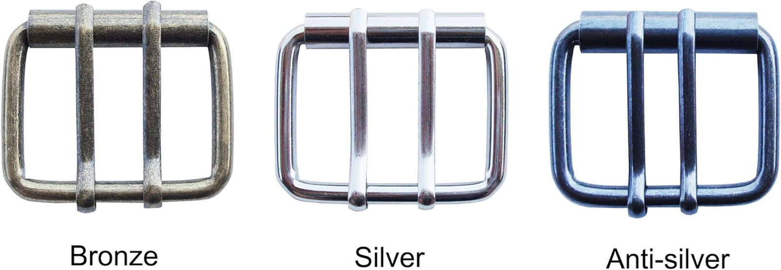 4 Pieces 40Mm Roller Belt Buckle,1½ Inch Double Pin DIY Leathercraft Hardware G