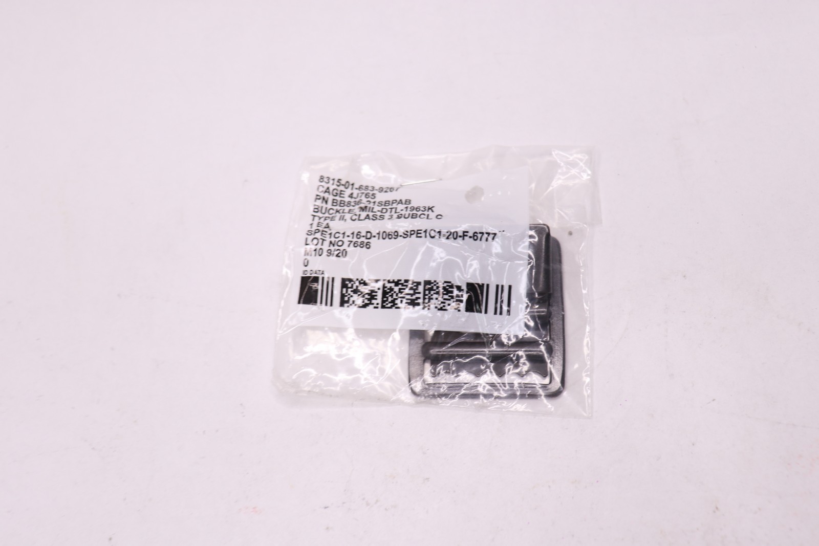 Buckle Type II Class 3 Black 8315-01-683-9267
