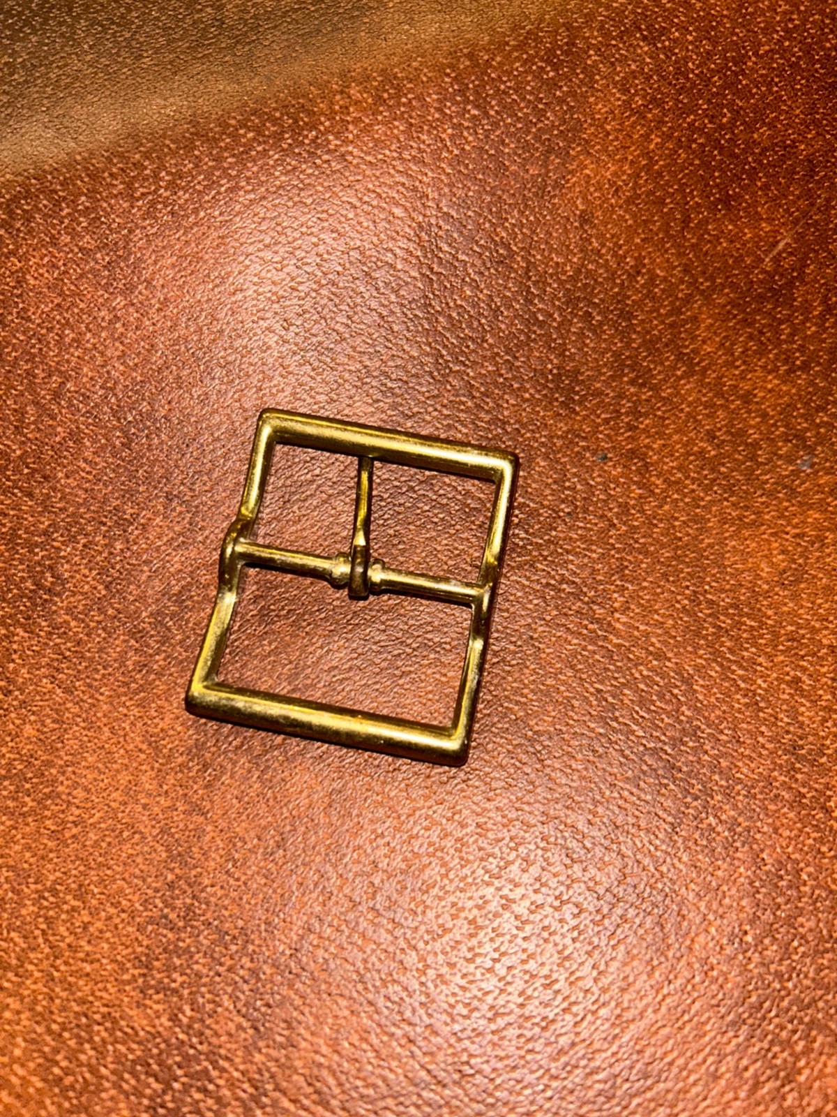 Brass Replacement Metal Belt Buckle 1.75 x 2 » For All Jeans, Khakis, Dark Brown