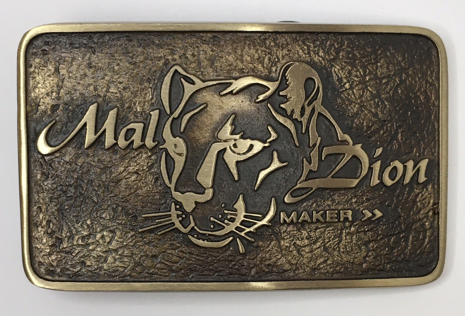 Solid Bronze Belt Buckle Advanced Casting Inc Mal Dion Maker Wild Cat