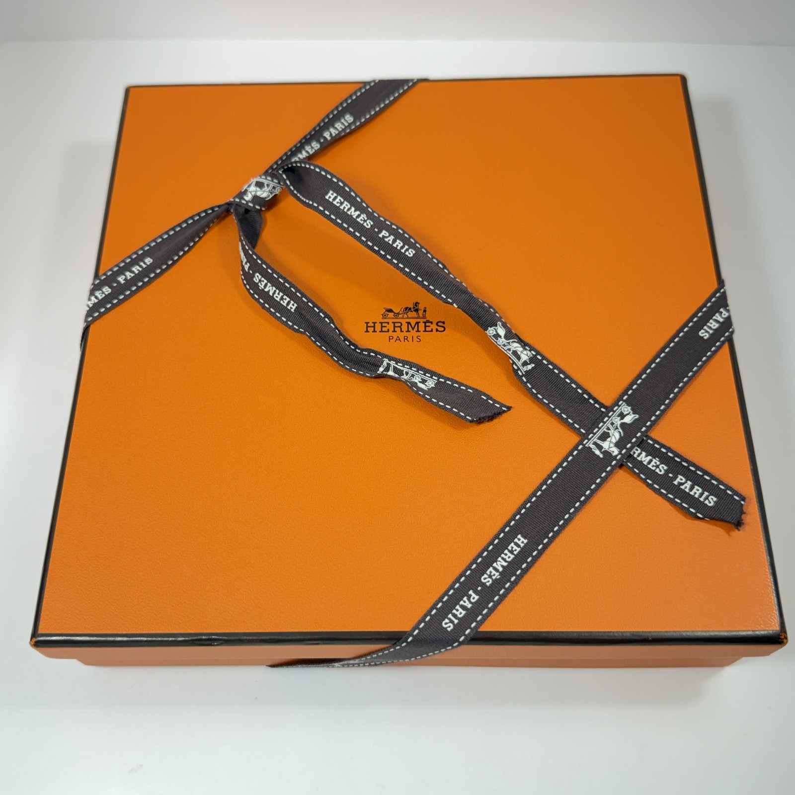 Authentic HERMES H Logo Reversible Belt Strap Blue Gold Tone Buckle Kit 85