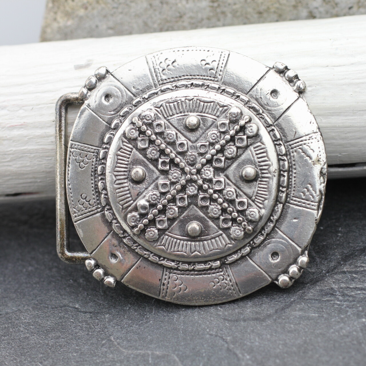 Shield knight Celtic medieval belt buckle silver buckle removable clasp