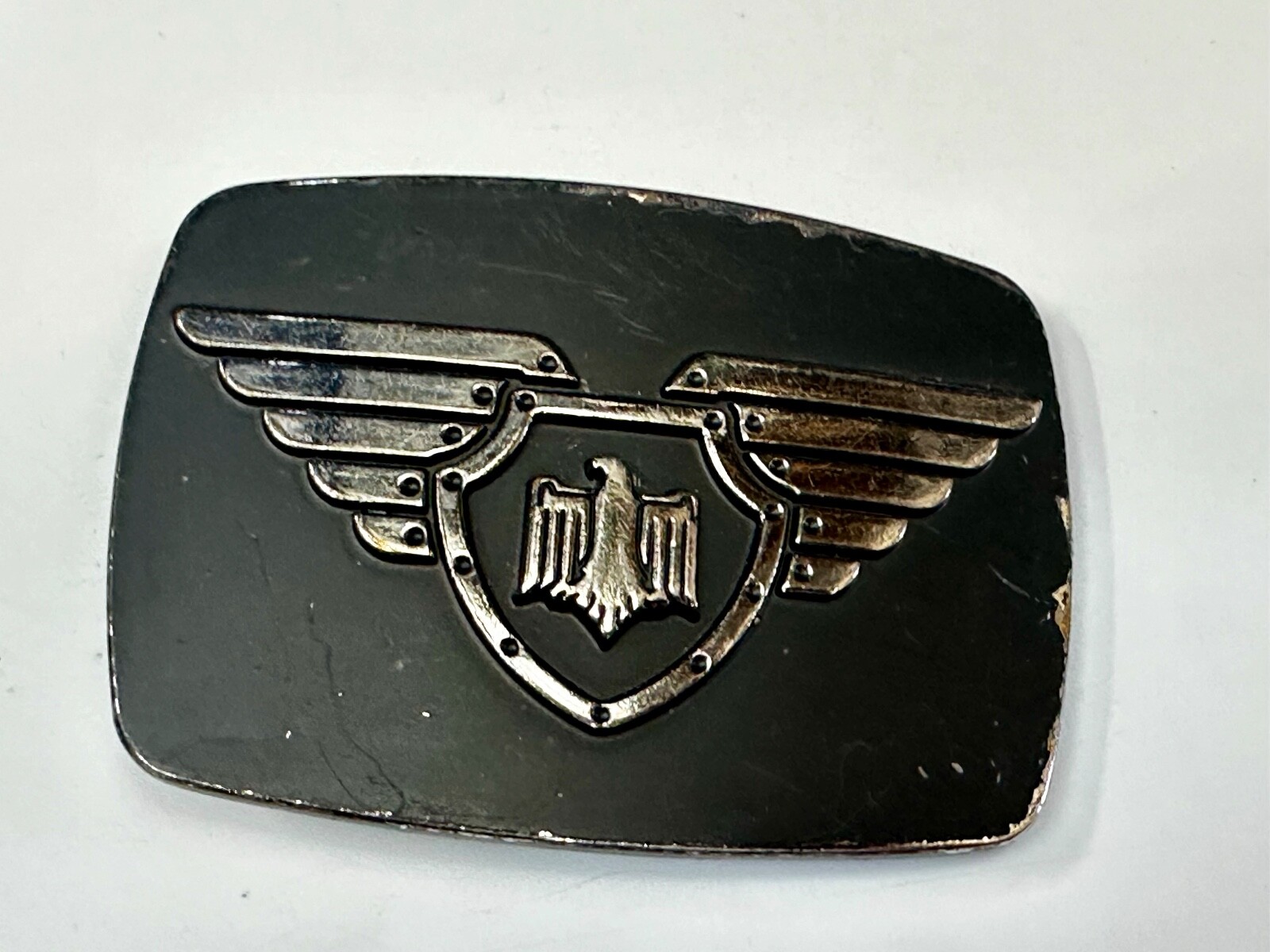 Thunderbird Emblem Logo With Wings 90&rsquo;S Chrome Brand 6172 Belt Buckle