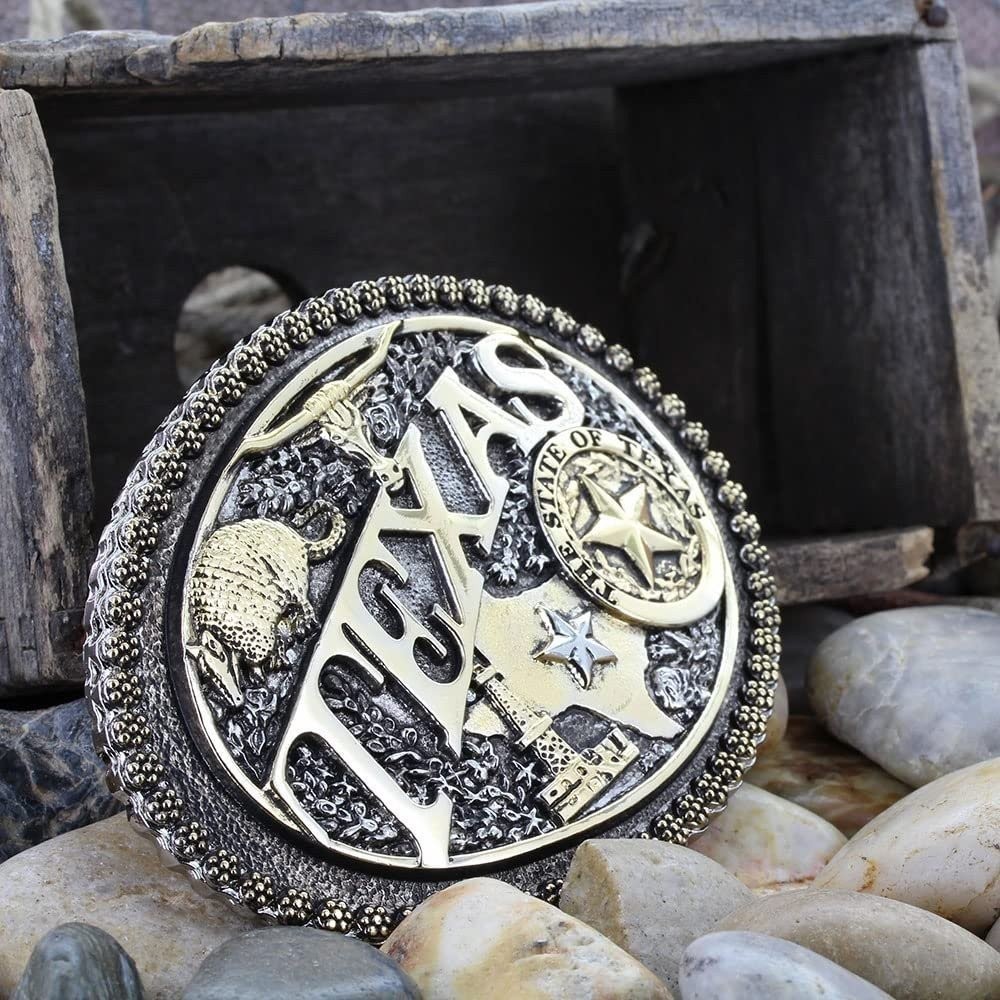 Montana Silversmiths Attitude State Heritage Oval Antiqed Patina Western Belt
