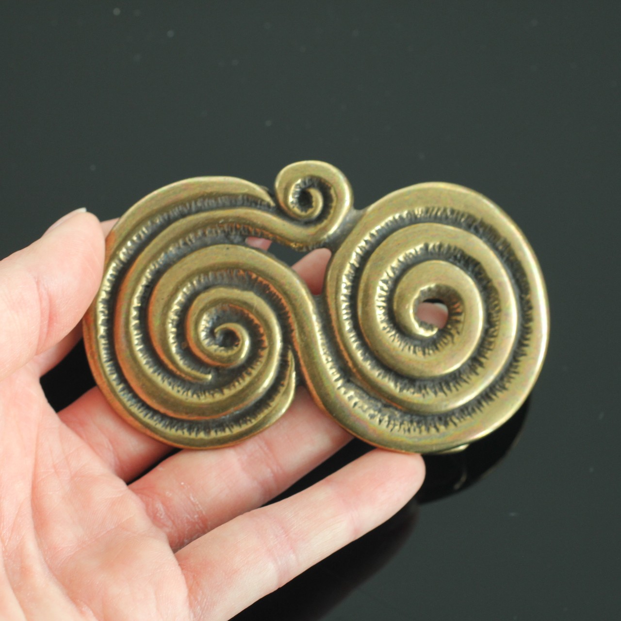 Belt buckle with spiral pattern belt buckle buckle 4 cm removable belt buckle