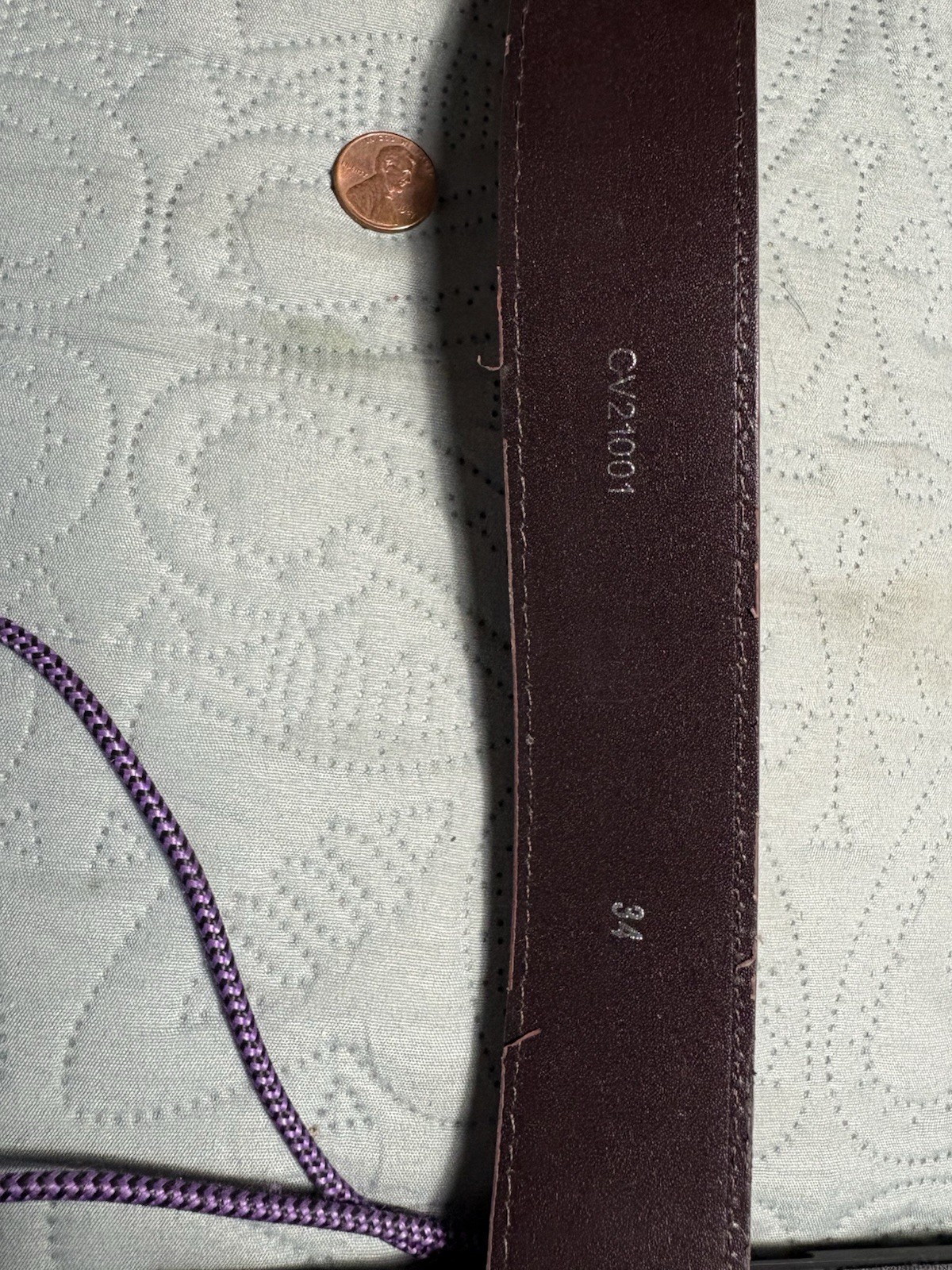 Nocona Men&rsquo;s Western Oval Rope Edge 3 Cross Belt Buckle On Leather Belt