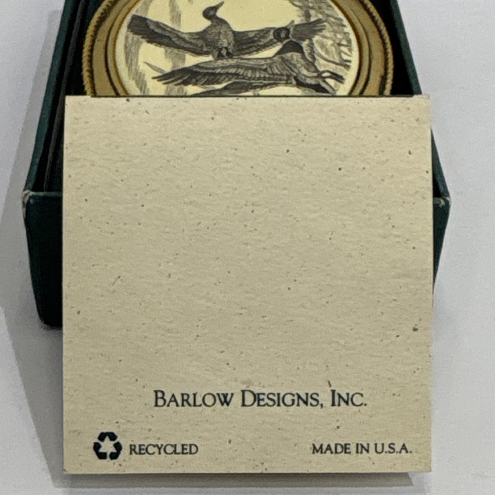 Barlow Oval Gold Mallards Western Metal Belt Buckle Duck Nature 591120