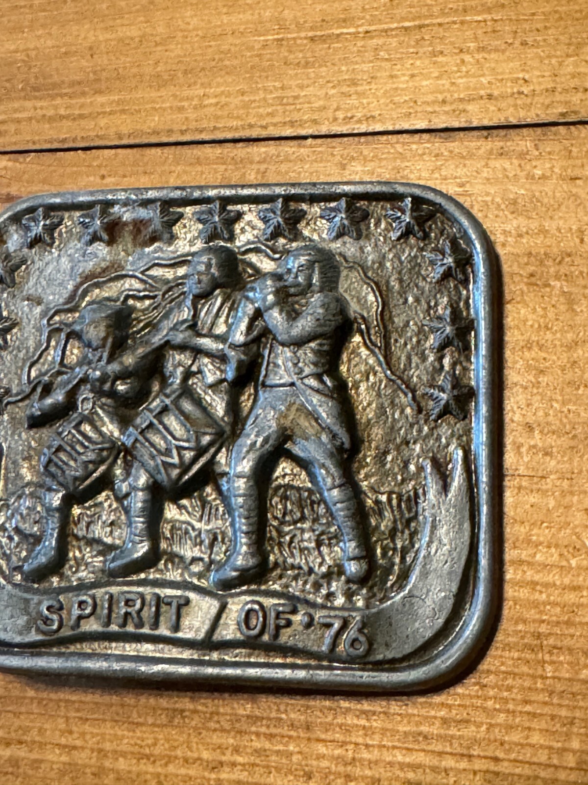 Vintage Spirit of &rsquo;76 American Revolution Patriotic Fife & Drum Belt Buckle