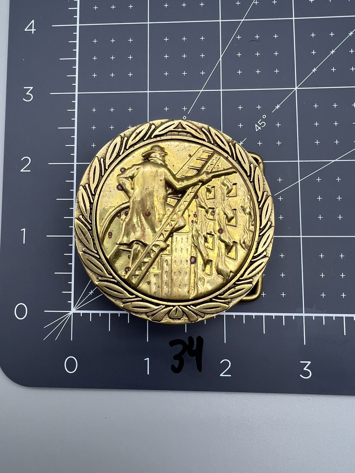 Vintage 1978 Fireman Belt Buckle (34)