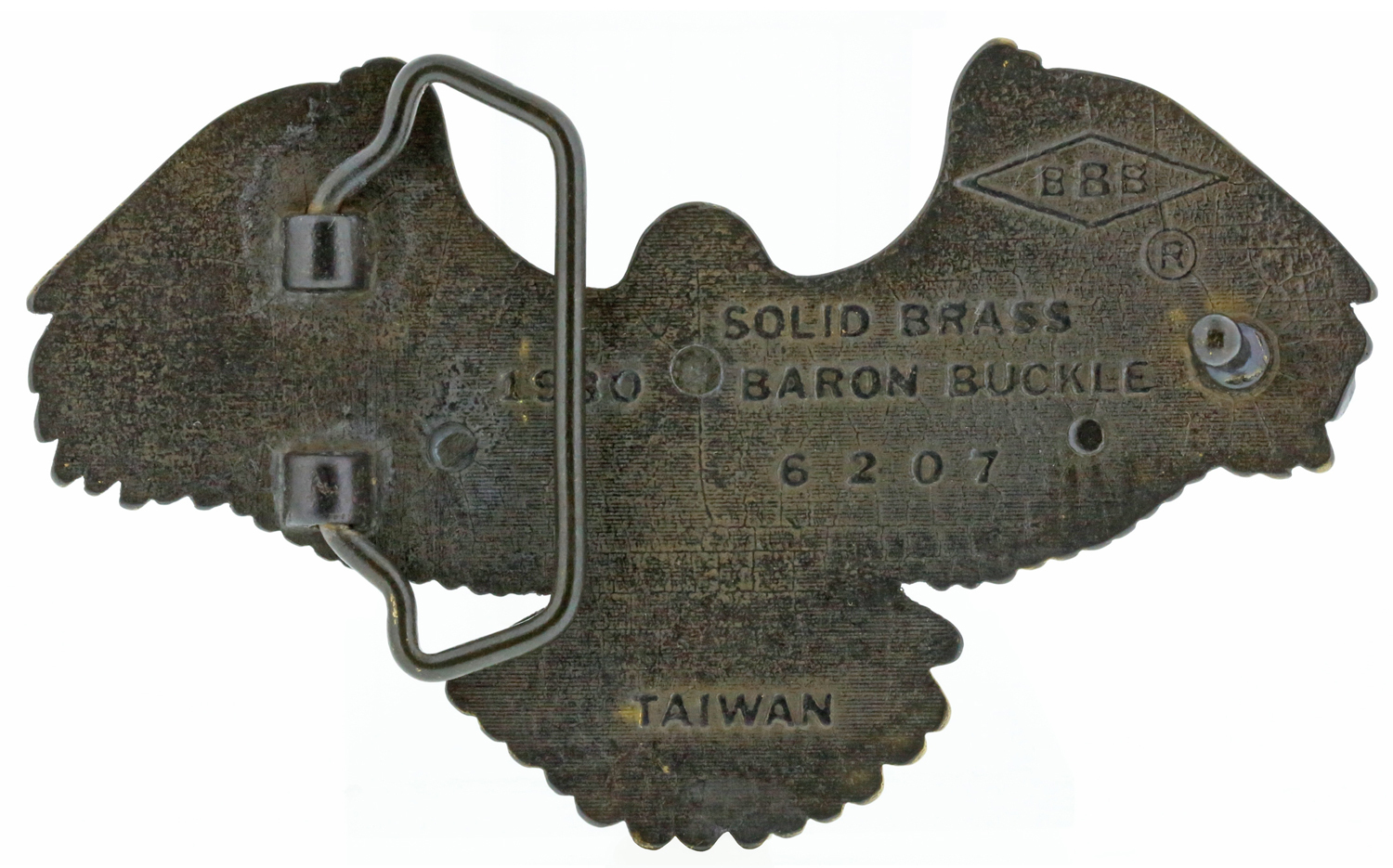 Eagle Attack Solid Brass Belt Buckle