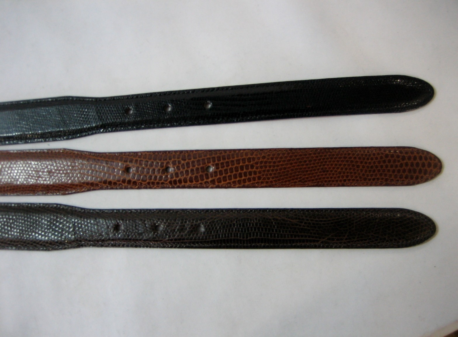 Genuine lizard belt size&rsquo;s 26 to 46.w/ sterling silver 925 buckle 4 pc set U.S.A