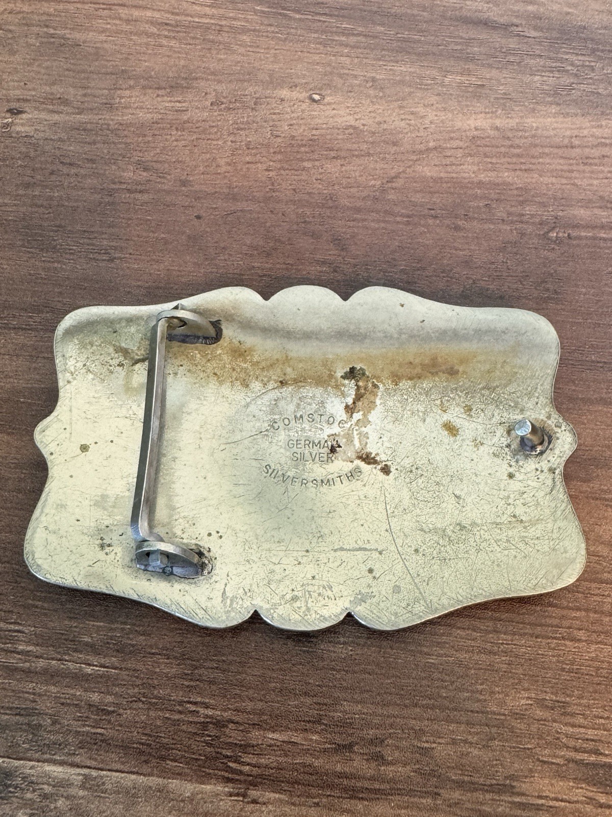 COMSTOCK Vintage German Silver Belt Buckle Morgan Dollar Indian Buffalo Nickel