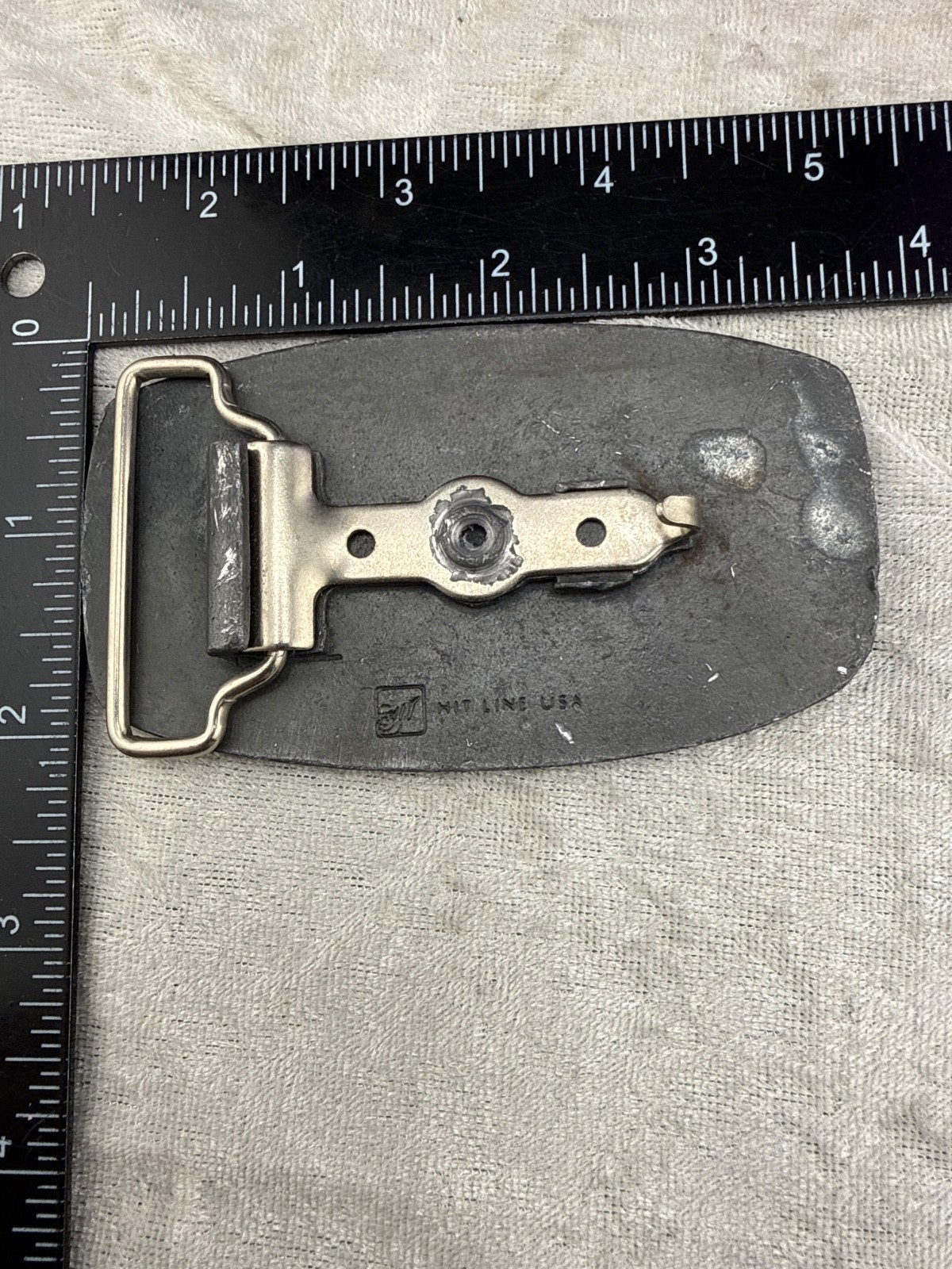 Vintage Hiniker Belt Buckle Silver Tone