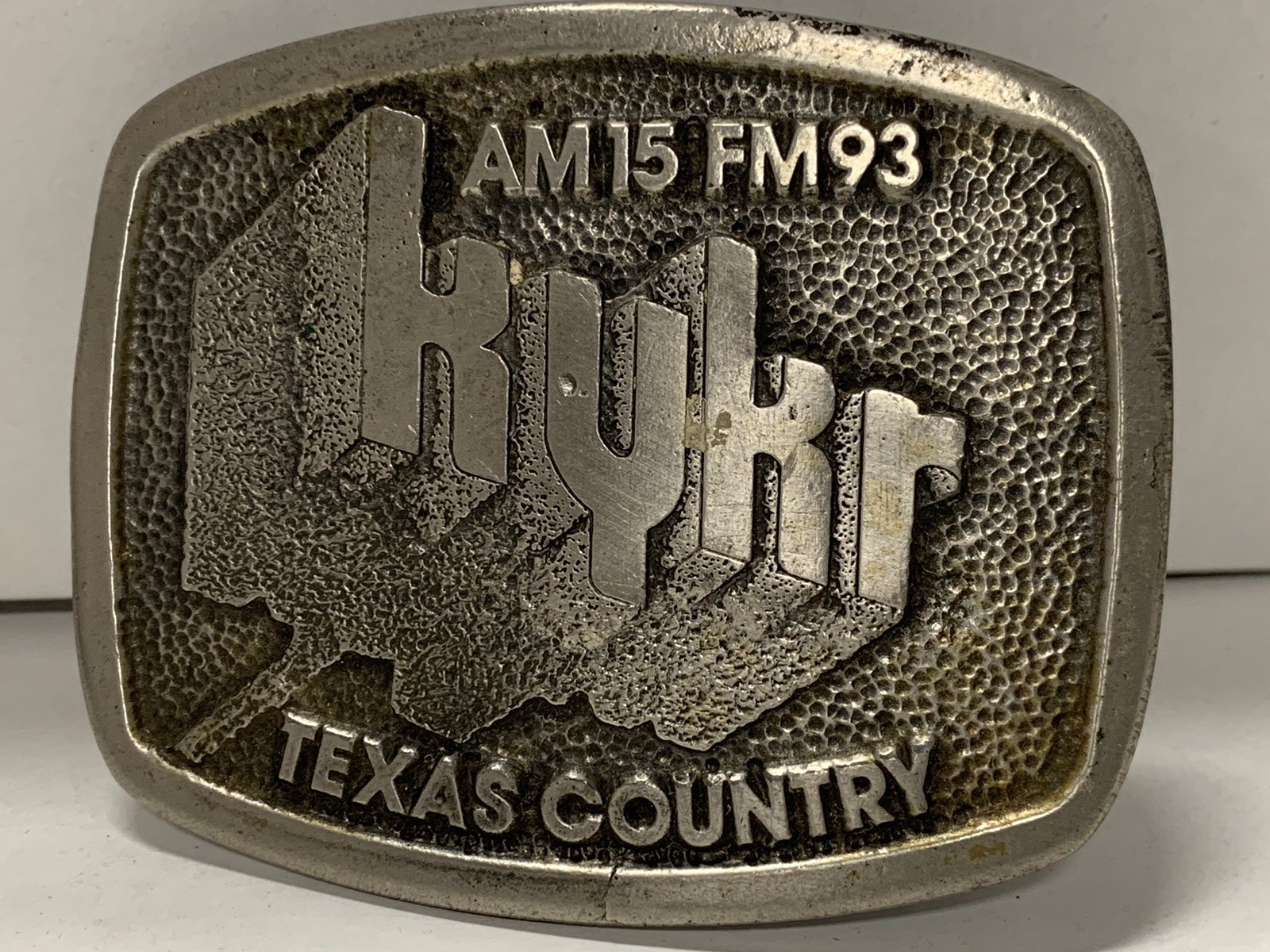 Vintage KYKR Texas Country Music Radio Beaumont TEXAS Belt Buckle