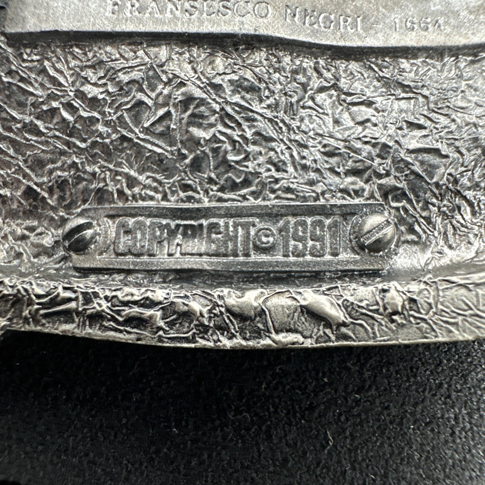 Vtg Tor Nordhus Belt Buckle North Cape Viking Ship Land Midnight Sun Norway &rsquo;91