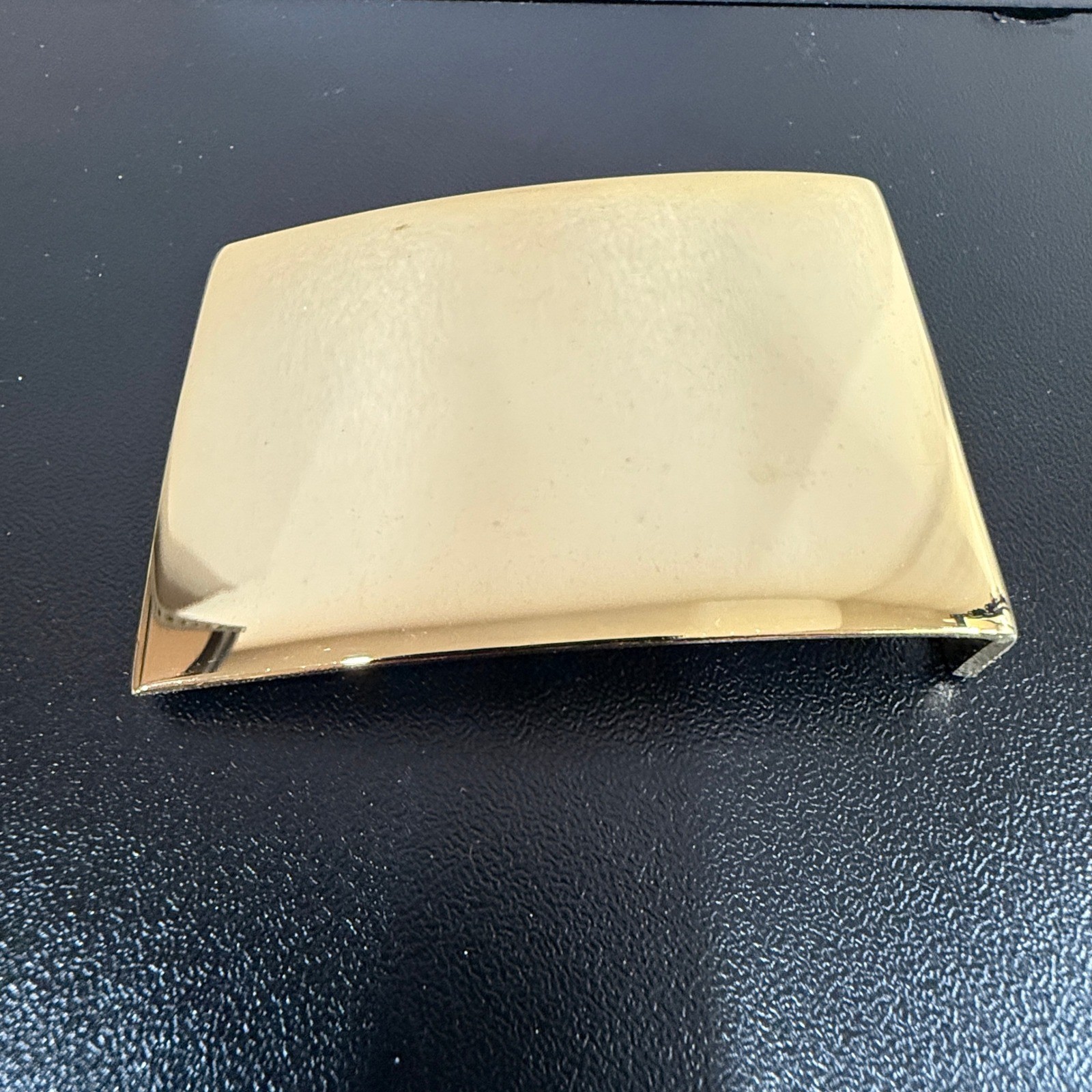 US Military Brass Belt Buckle Set Brass No Insignia NSN 8315-01-503-2104