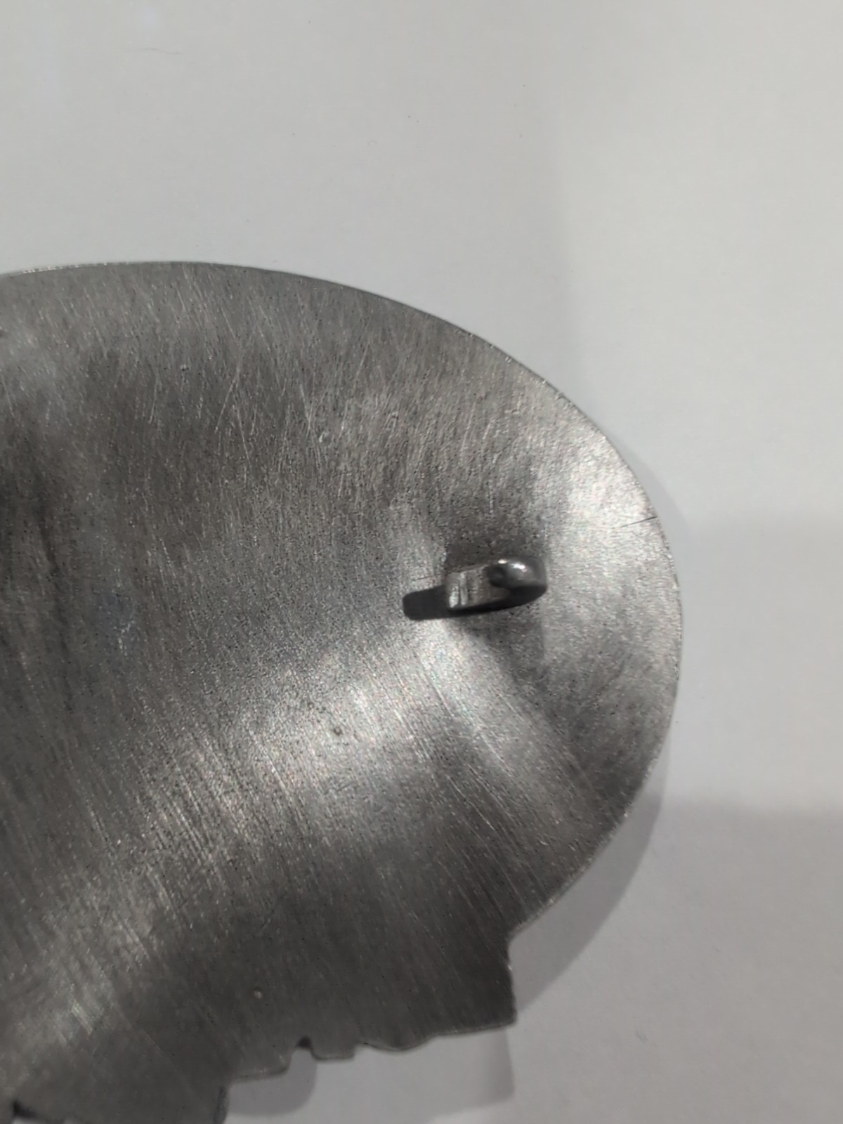 Lone Star Semi Truck belt buckle vintage silver